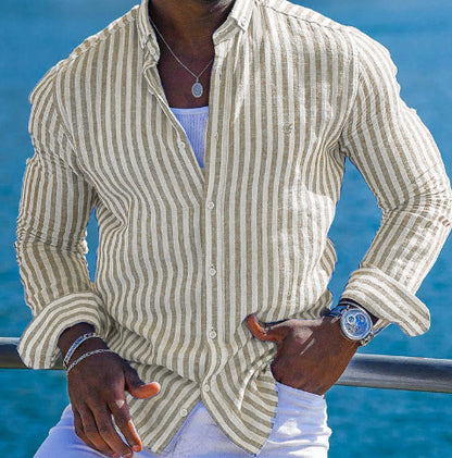 Lapel Long Sleeve Shirts