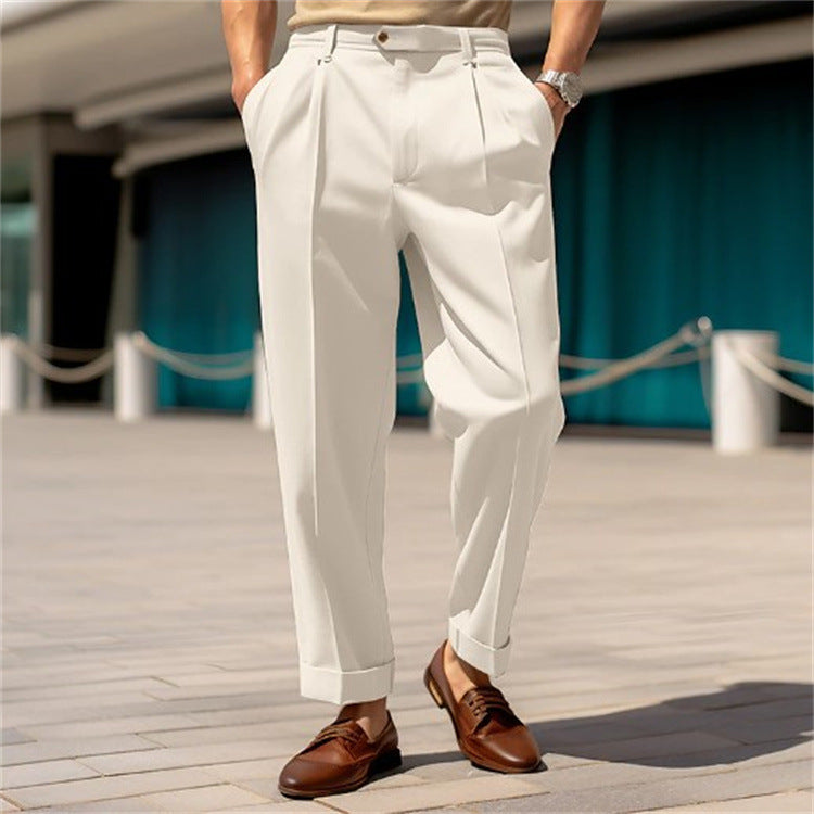 Casual Comfortable Mid-waist Trousers