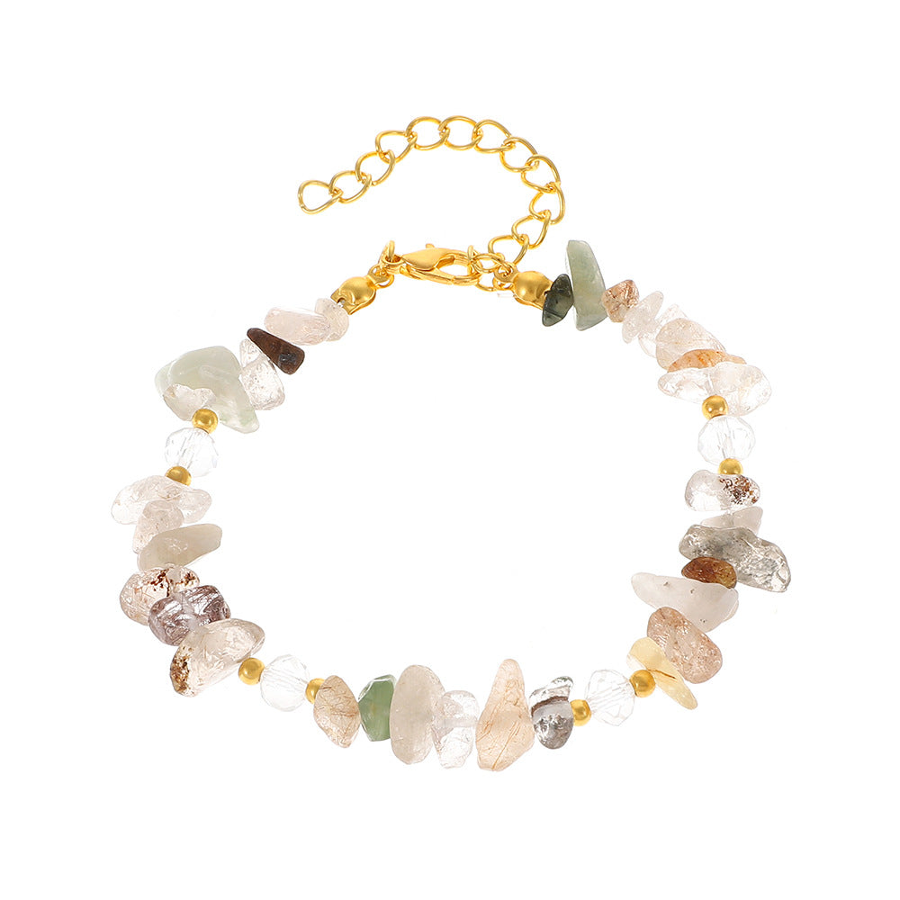 Crystal Shaped Gravel Bracelets