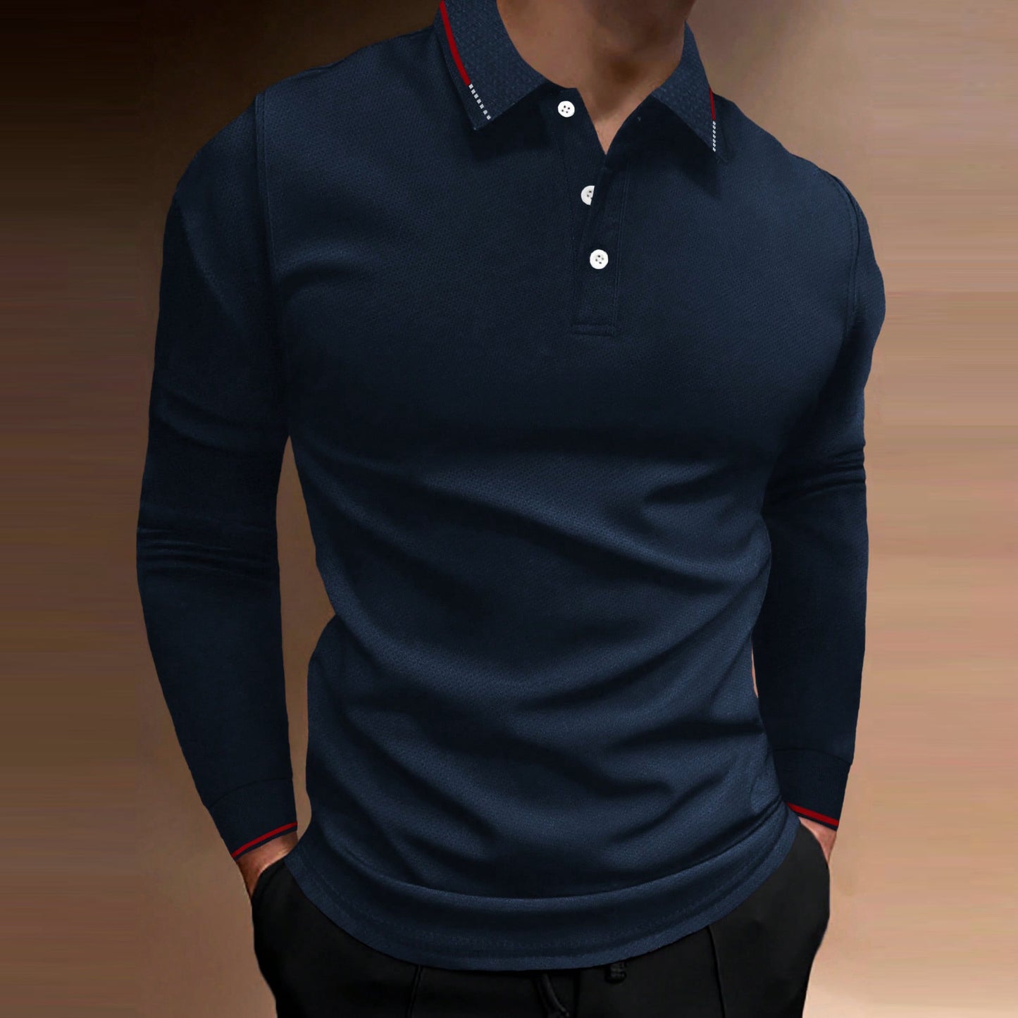 Casual Stand Collar Long-sleeved Shirts