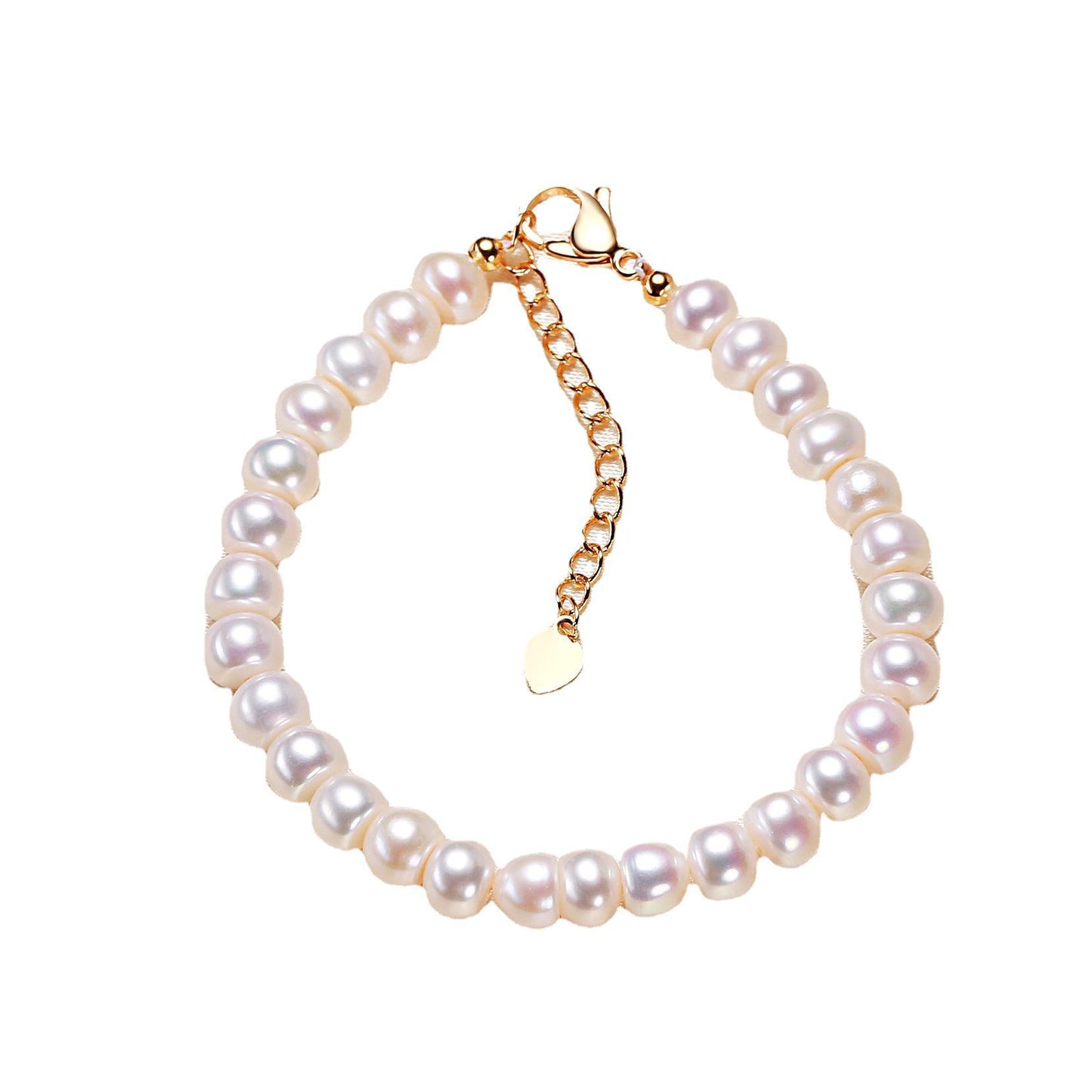 Freshwater Pearl Plain White Bracelets