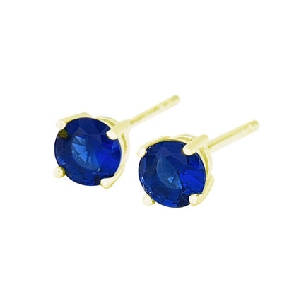 Coloured Zircon Stud Earrings