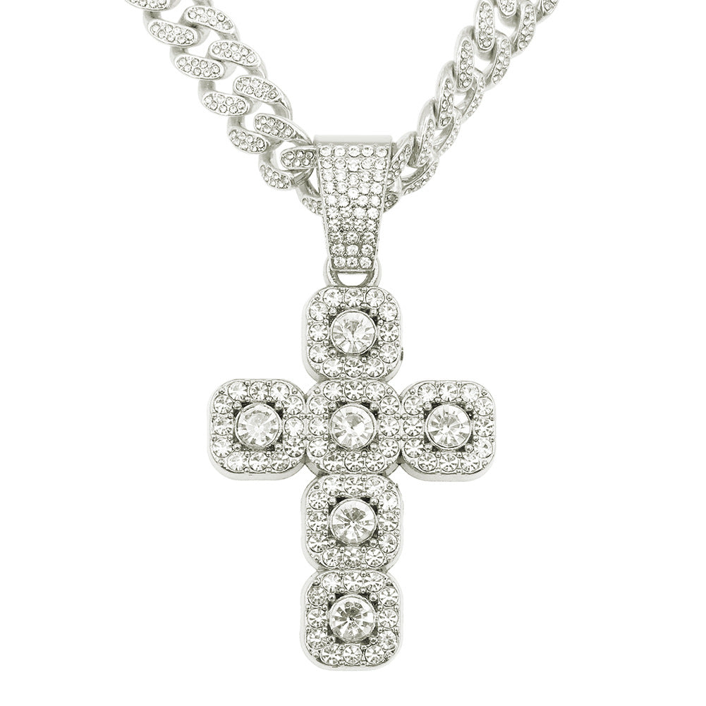 Diamond Cross Pendant Cuban Necklaces