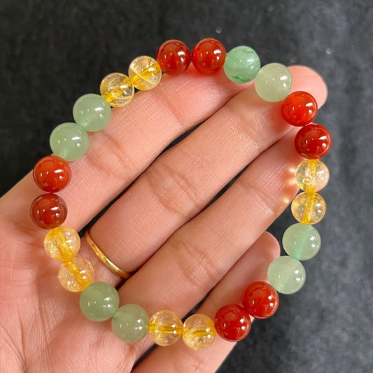 Multicolored 8mm Beaded Bracelets