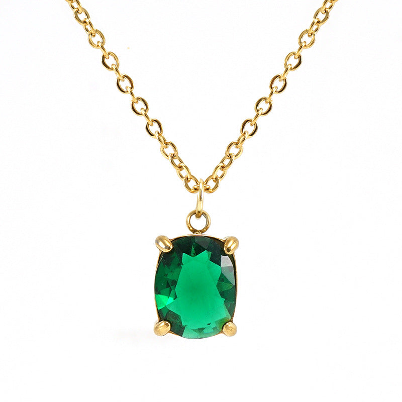 Zircon Pendant Necklaces