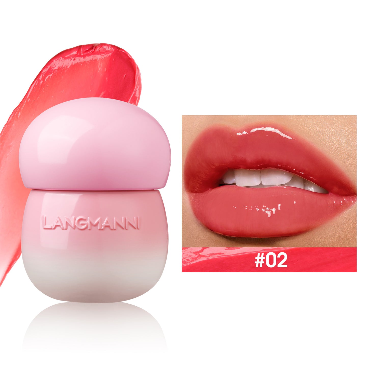 Mushroom Lip Lacquer Brillo de labios hidratante no graso