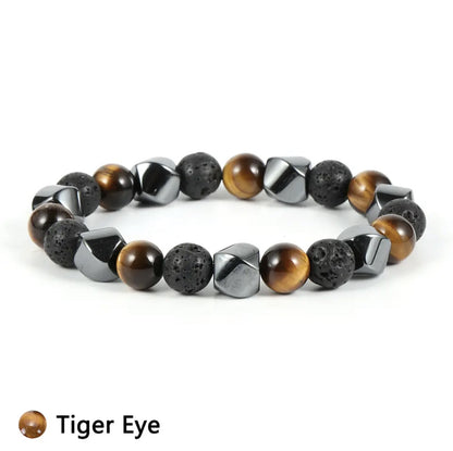 Natural Tigereye Volcanic Stone Bracelets