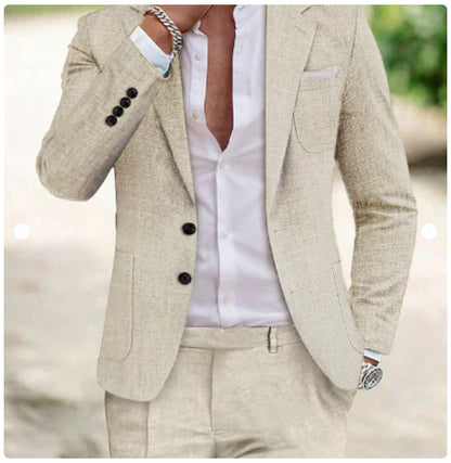 Two-piece Suit With Two Buttons