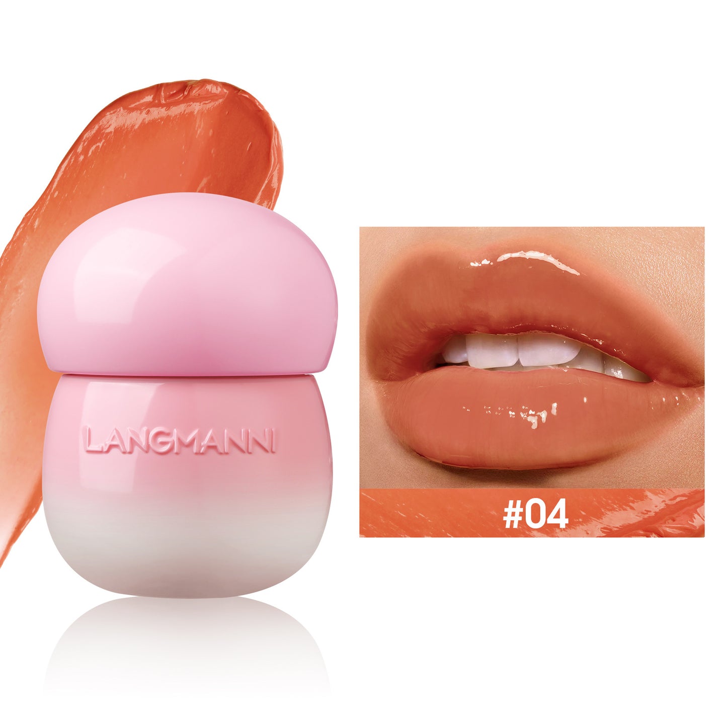 Mushroom Lip Lacquer Brillo de labios hidratante no graso