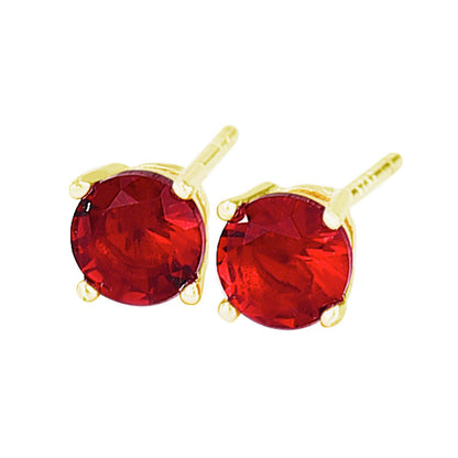 Coloured Zircon Stud Earrings