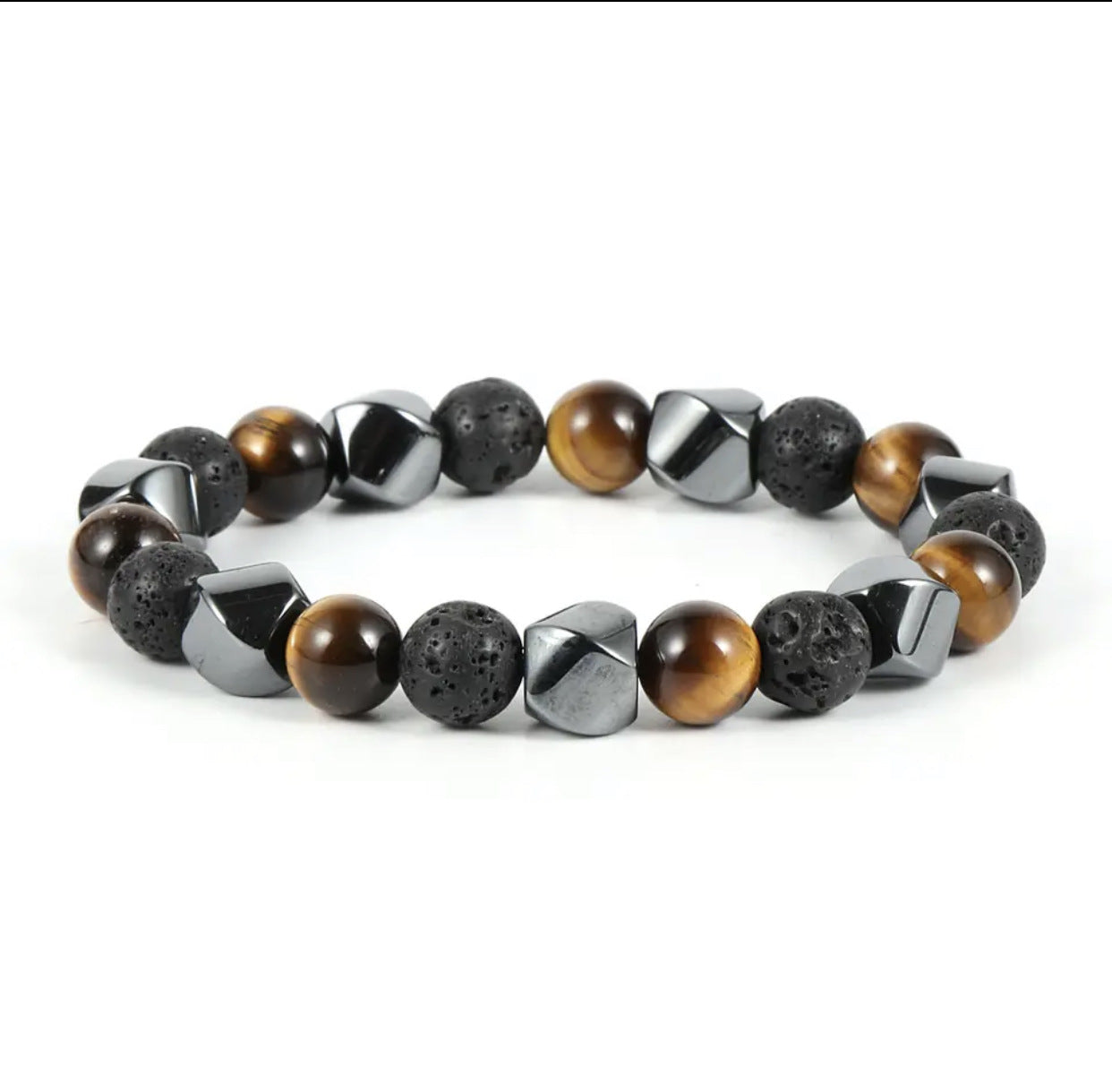 Natural Tigereye Volcanic Stone Bracelets