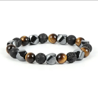 Natural Tigereye Volcanic Stone Bracelets