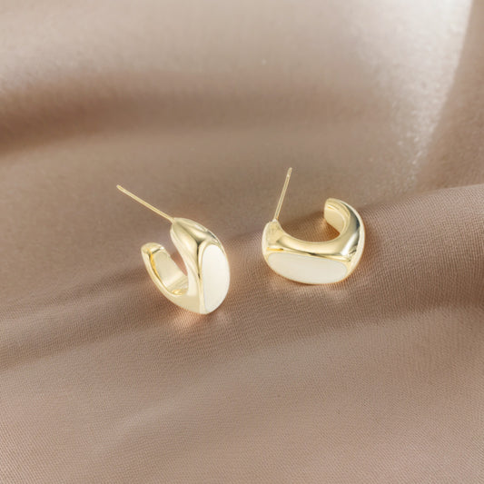 Earrings Oval Geometry