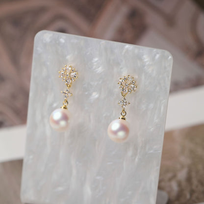 Retro Minority Shining Pearl Stud Earrings