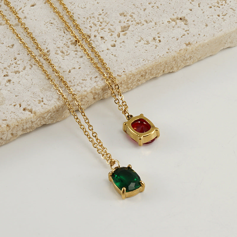 Zircon Pendant Necklaces