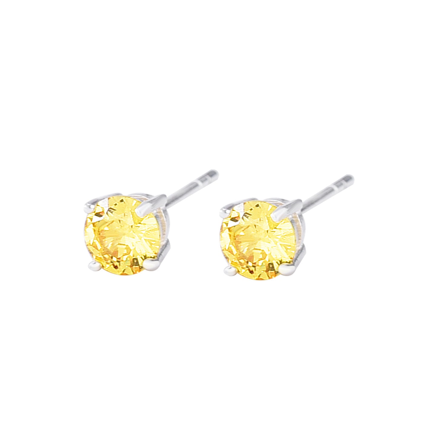 Coloured Zircon Stud Earrings