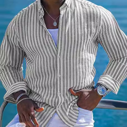 Lapel Long Sleeve Shirts