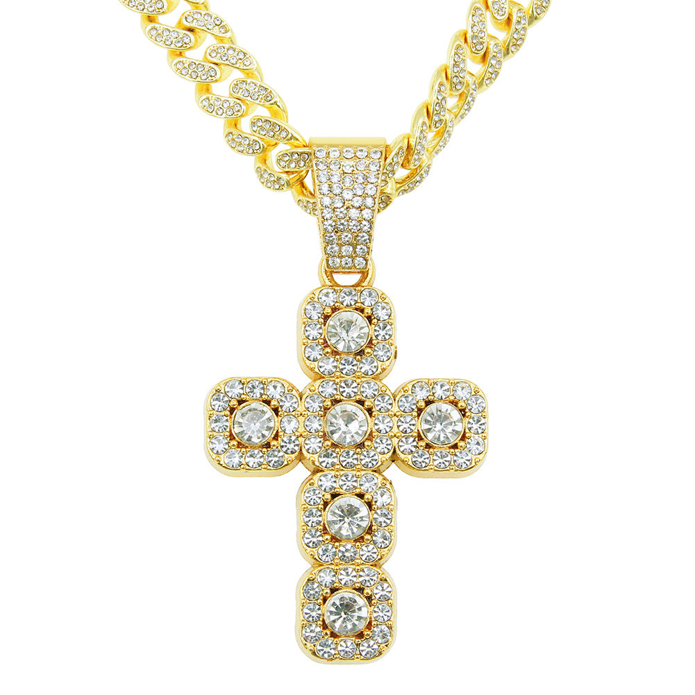 Diamond Cross Pendant Cuban Necklaces