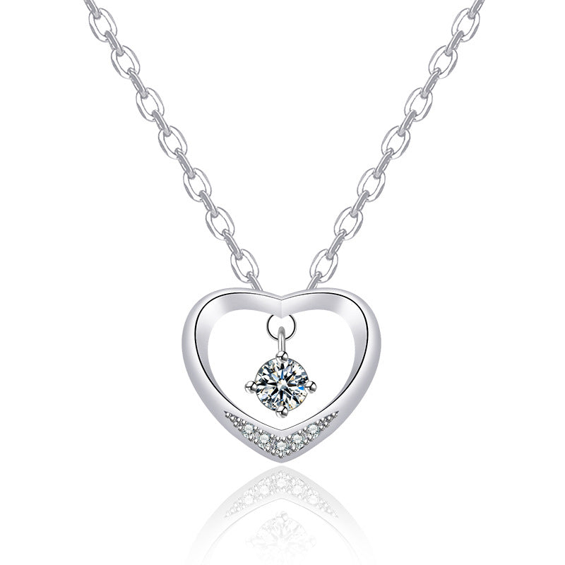 Heart-shaped Hollow Pendant Necklaces