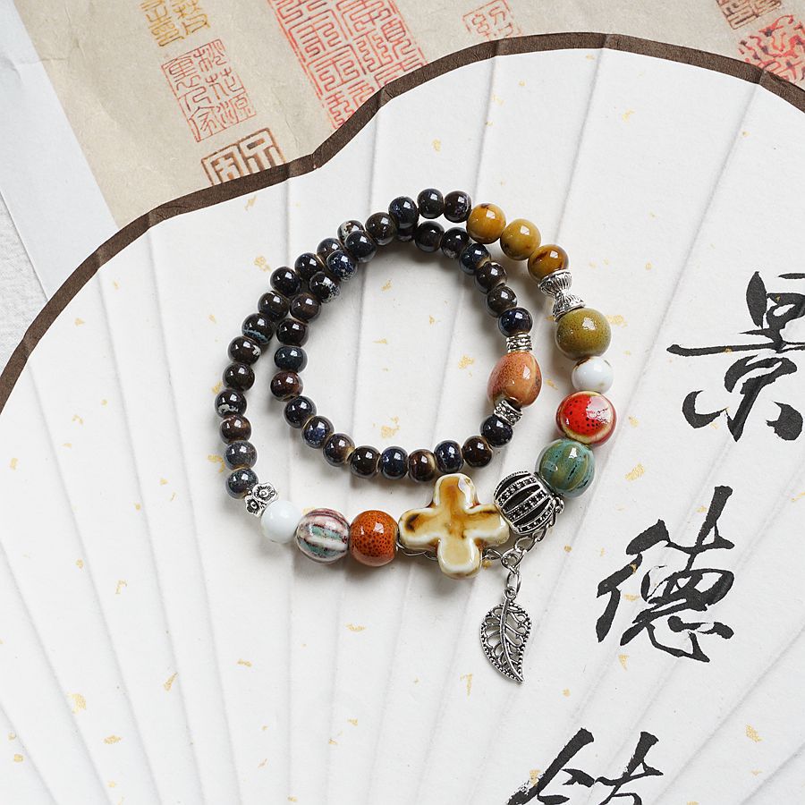 Ceramic Tibetan Style Bracelets