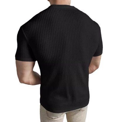 Casual Slim Top Short Sleeve Men