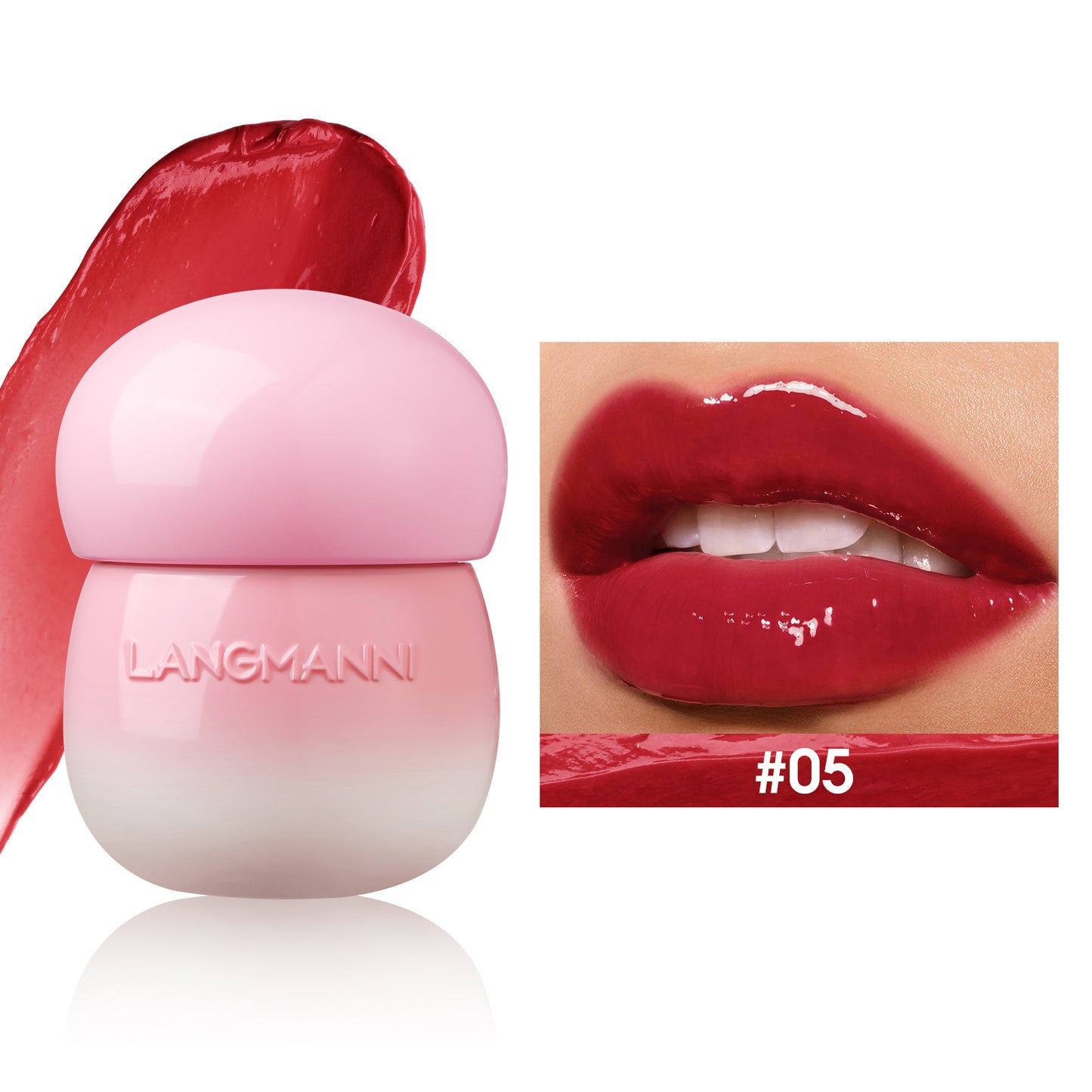 Mushroom Lip Lacquer Brillo de labios hidratante no graso