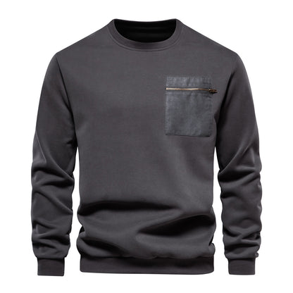 Loose-fitting Casual Round-neck Pullover Men's Sweaters