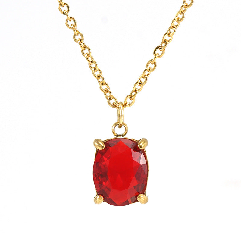 Zircon Pendant Necklaces