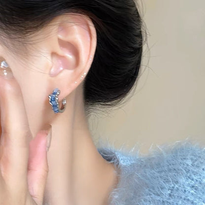 Irregular Crystal Design Earrings