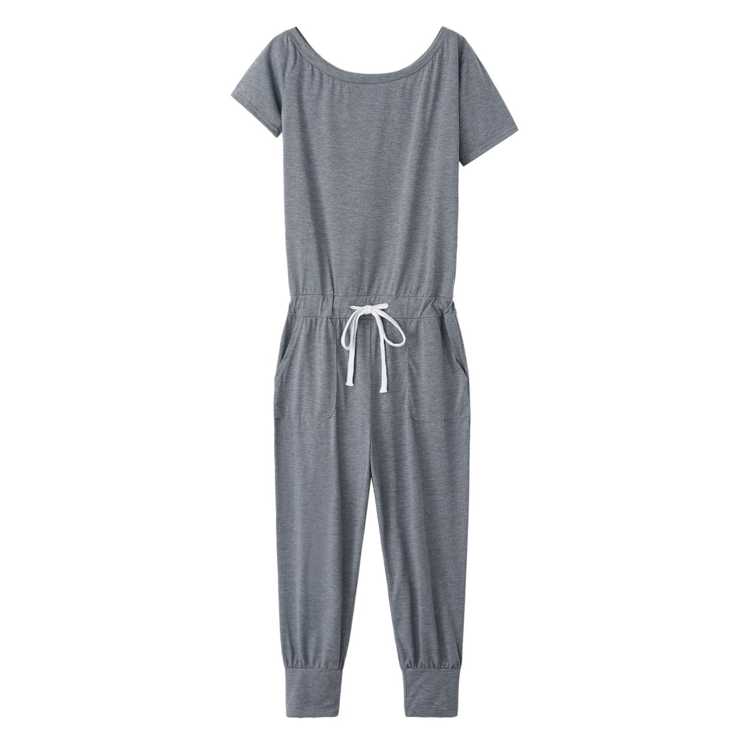 Schulterfreie Kurzarm-Jumpsuits