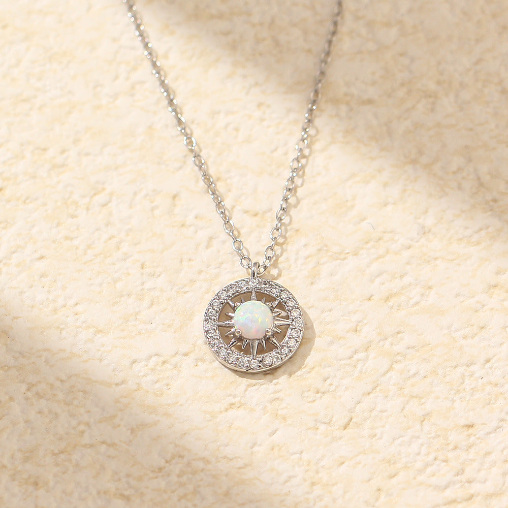 Silver Opal Asterism Necklaces