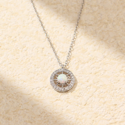 Silver Opal Asterism Necklaces