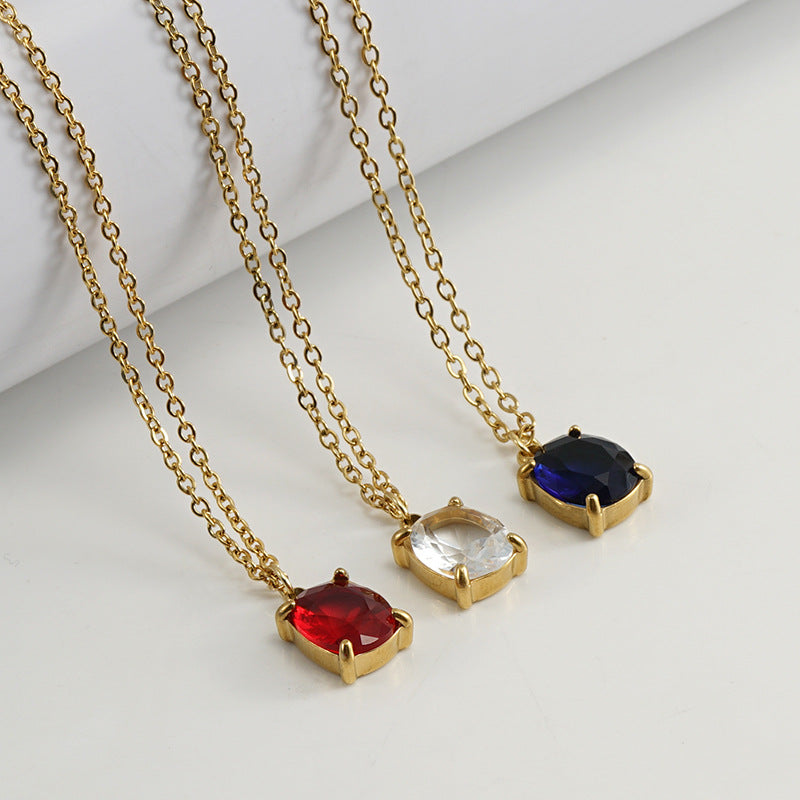 Zircon Pendant Necklaces