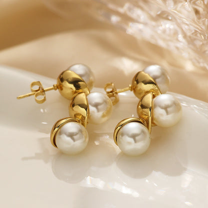 Steel Studs 18K Gold Plated Color