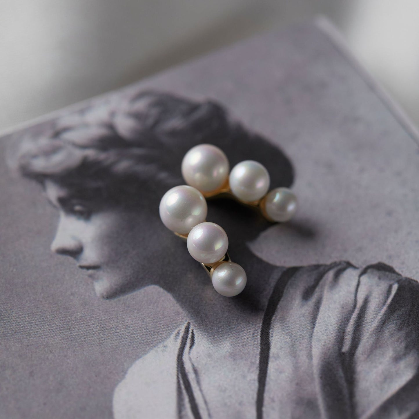 Pearl Earrings Mosquito Coil Vintage