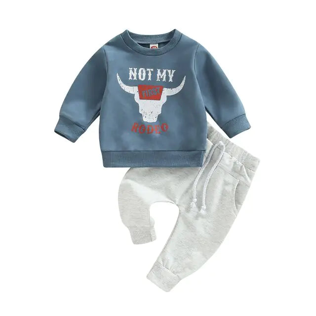 Baby-Sets mit Kuhkopf-Print