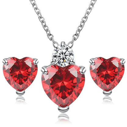 Heart Crystal Jewelry Sets