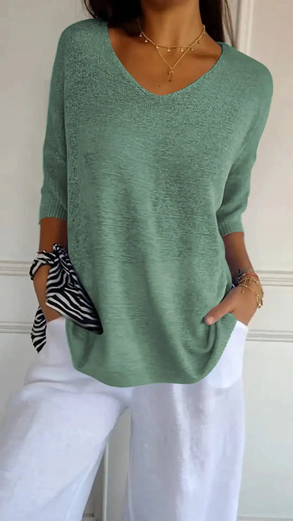 Trendy V-Neck Tops