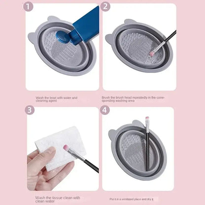 Silicone Brush Cleaning Bowls