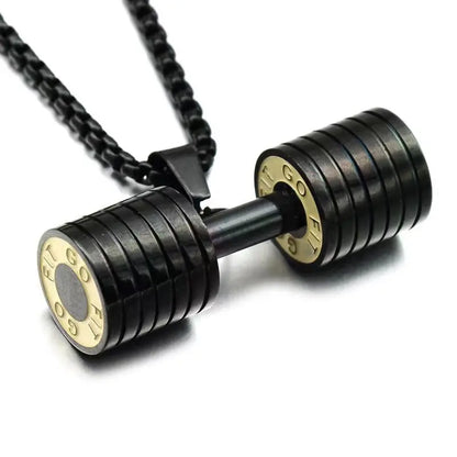 Barbell Dumbbell Gym Necklaces