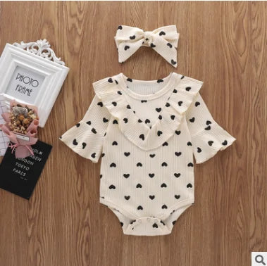 Baby Romper Polka Dot Ruffles Playsuits