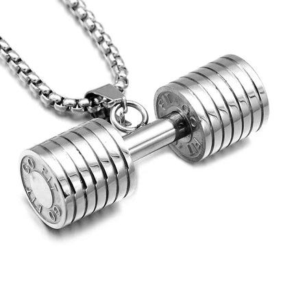 Barbell Dumbbell Gym Necklaces