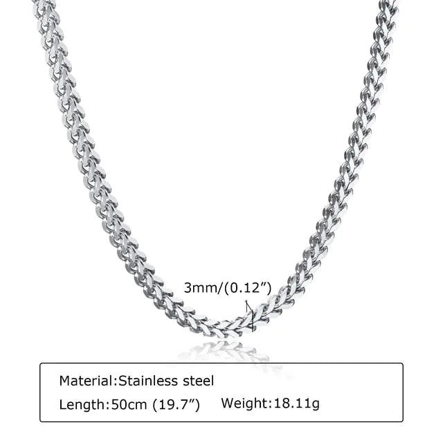 3mm Stainless Steel Men's Chains