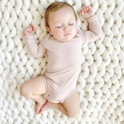 Bamboo Fiber Baby Rompers