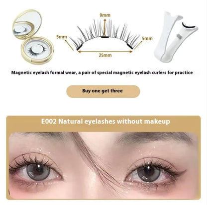 Natural Lash Curler with Reusable Glue-Free False Lashes