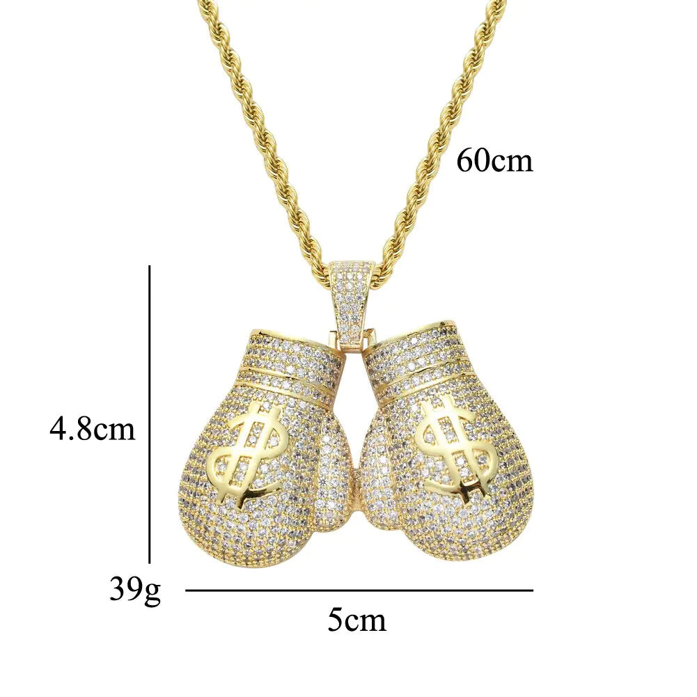 Boxing Gloves Pendant Necklaces