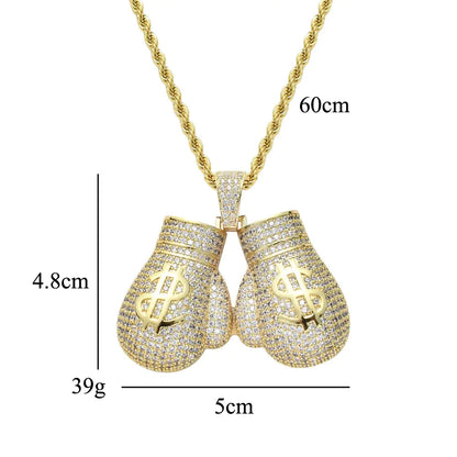 Boxing Gloves Pendant Necklaces