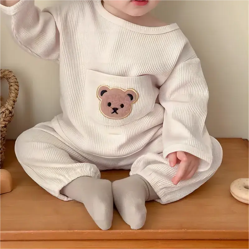 Bear Waffle Toddler Set