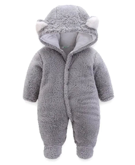 Winter Baby Jumpsuit Newborn Warm Thick Baby Rompers