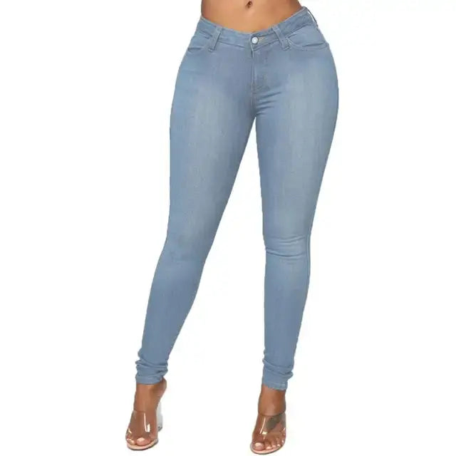 High Elastic Women Skinny Jeans